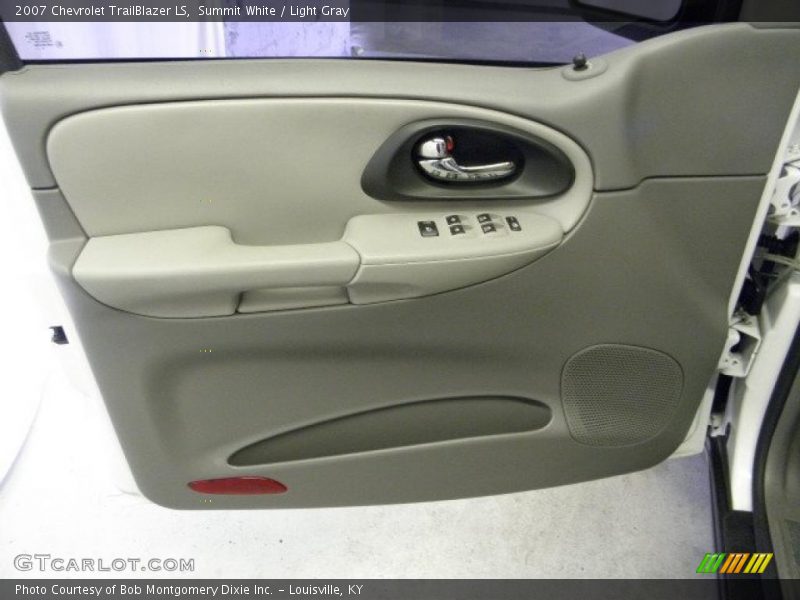 Summit White / Light Gray 2007 Chevrolet TrailBlazer LS