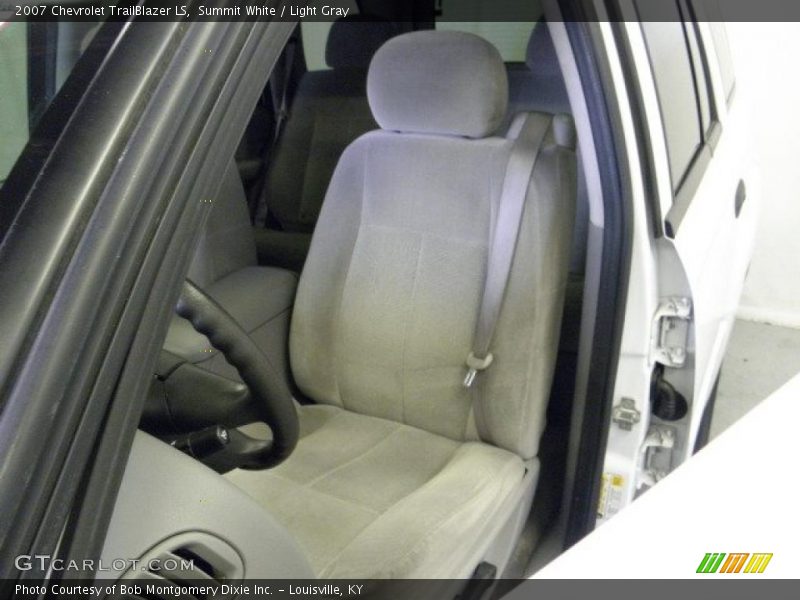 Summit White / Light Gray 2007 Chevrolet TrailBlazer LS