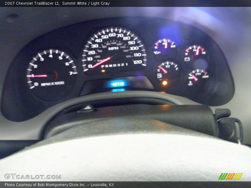 Summit White / Light Gray 2007 Chevrolet TrailBlazer LS