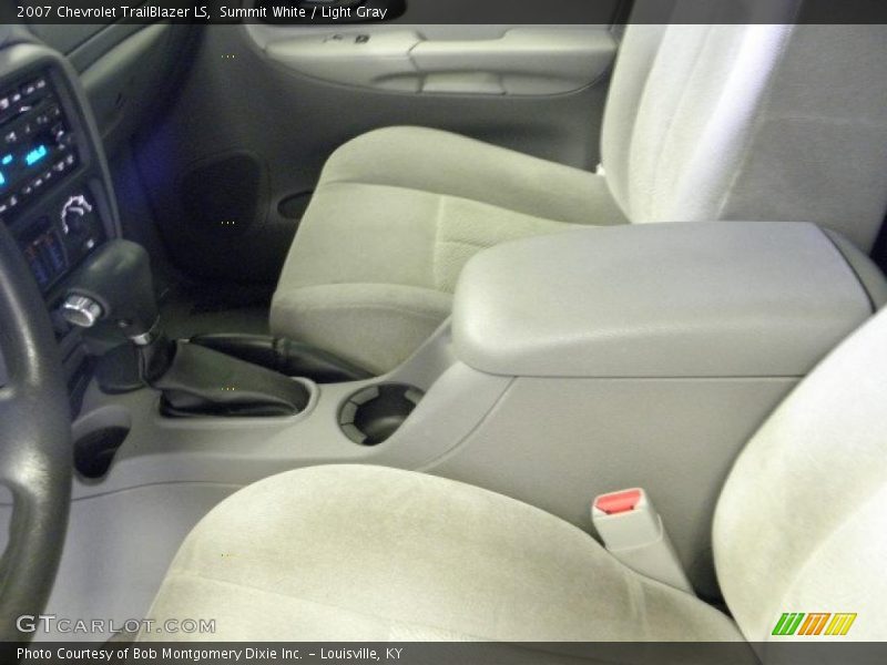 Summit White / Light Gray 2007 Chevrolet TrailBlazer LS