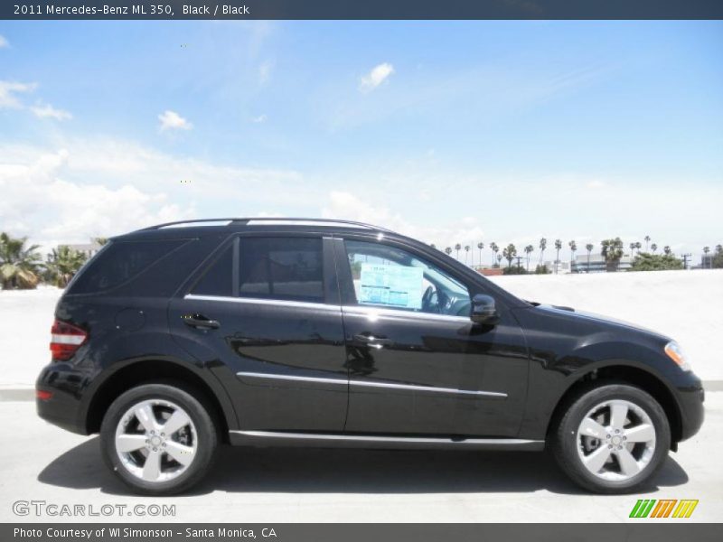 Black / Black 2011 Mercedes-Benz ML 350