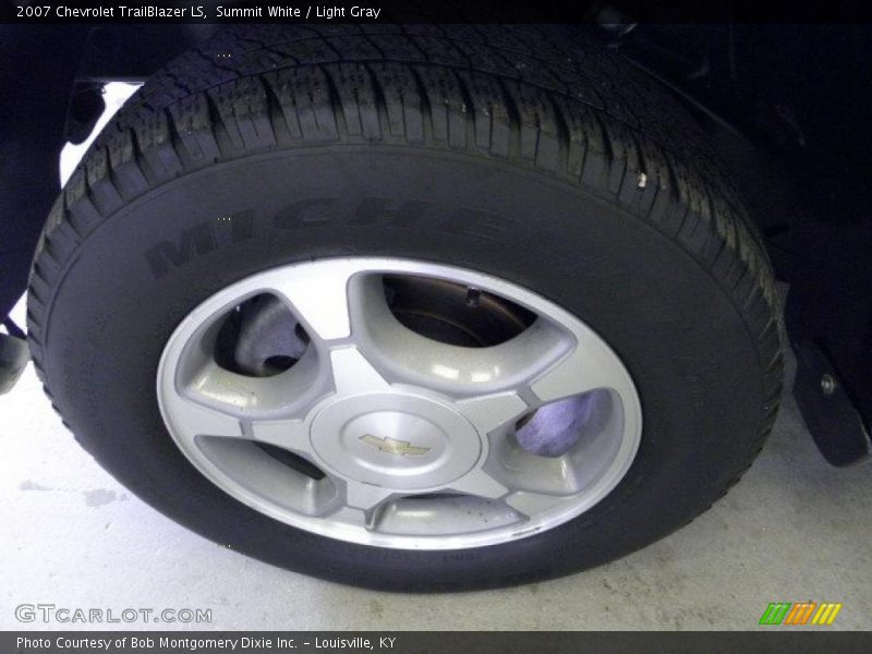 Summit White / Light Gray 2007 Chevrolet TrailBlazer LS