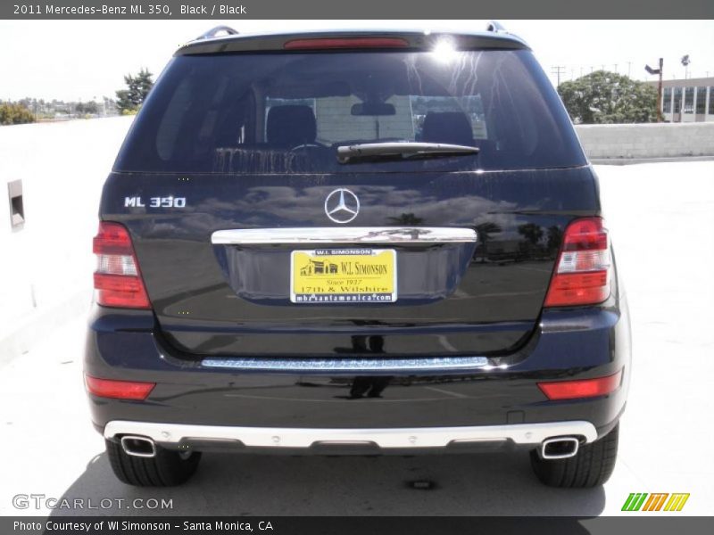 Black / Black 2011 Mercedes-Benz ML 350