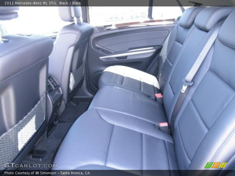 Black / Black 2011 Mercedes-Benz ML 350