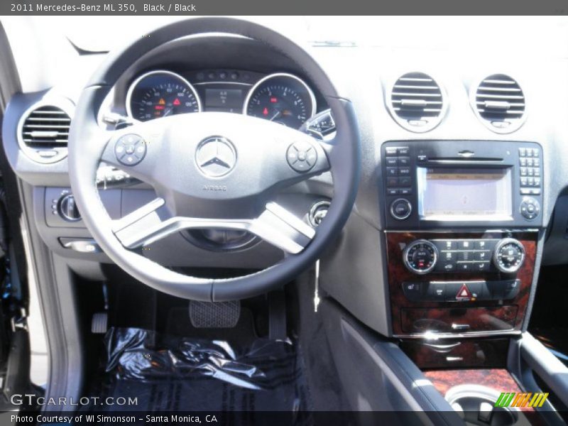 Black / Black 2011 Mercedes-Benz ML 350