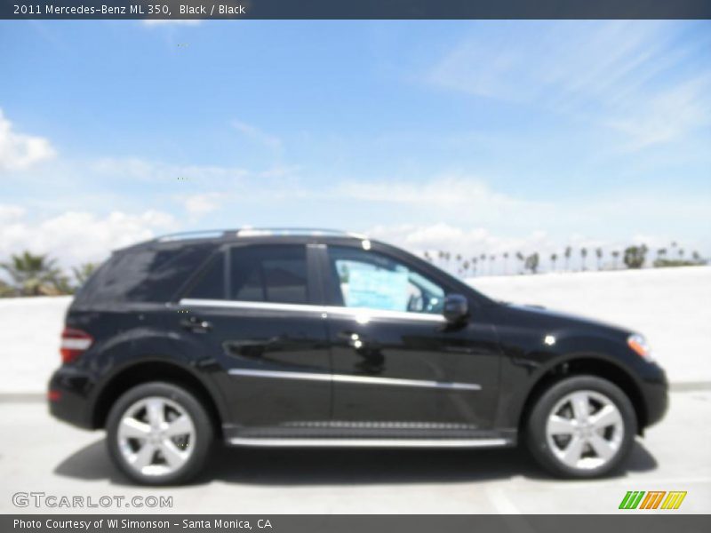 Black / Black 2011 Mercedes-Benz ML 350