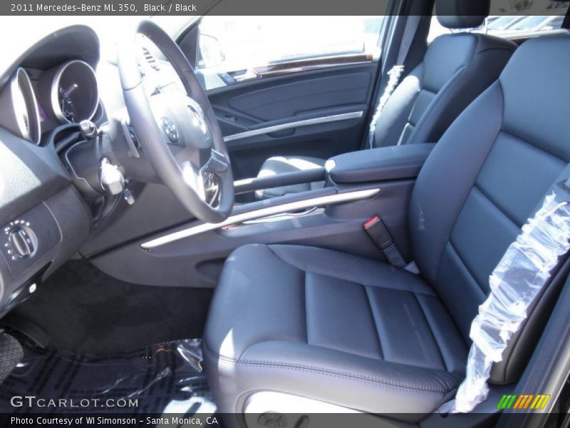 Black / Black 2011 Mercedes-Benz ML 350