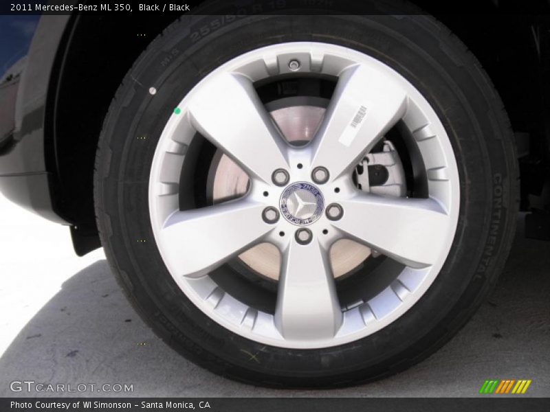 Black / Black 2011 Mercedes-Benz ML 350