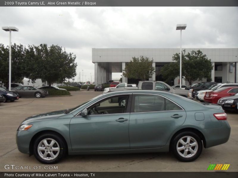 Aloe Green Metallic / Bisque 2009 Toyota Camry LE