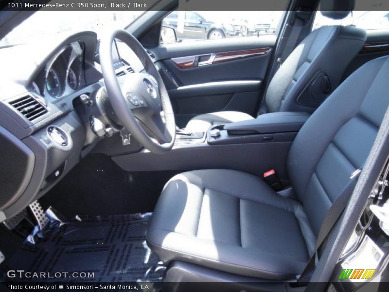 Black / Black 2011 Mercedes-Benz C 350 Sport