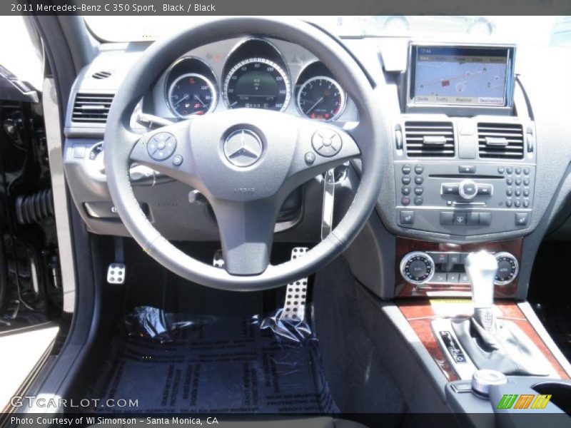 Black / Black 2011 Mercedes-Benz C 350 Sport