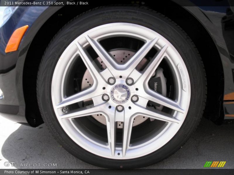Black / Black 2011 Mercedes-Benz C 350 Sport