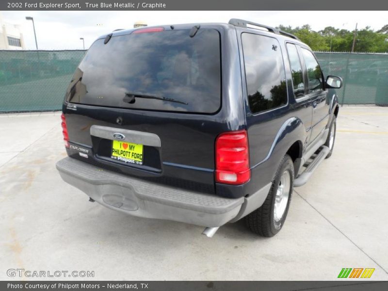 True Blue Metallic / Graphite 2002 Ford Explorer Sport