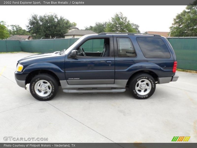 True Blue Metallic / Graphite 2002 Ford Explorer Sport