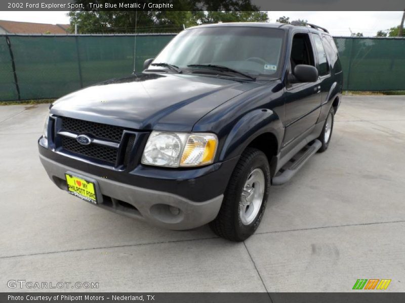 True Blue Metallic / Graphite 2002 Ford Explorer Sport