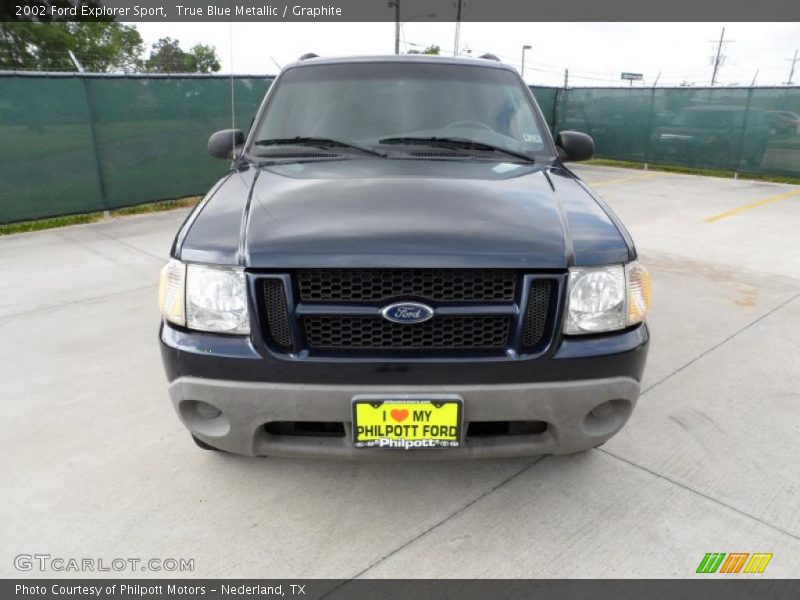 True Blue Metallic / Graphite 2002 Ford Explorer Sport