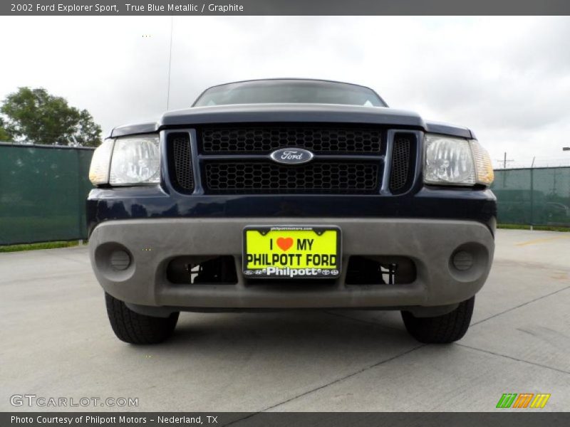 True Blue Metallic / Graphite 2002 Ford Explorer Sport