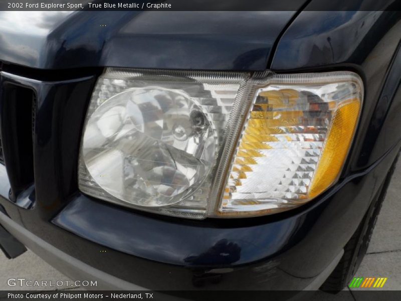 True Blue Metallic / Graphite 2002 Ford Explorer Sport