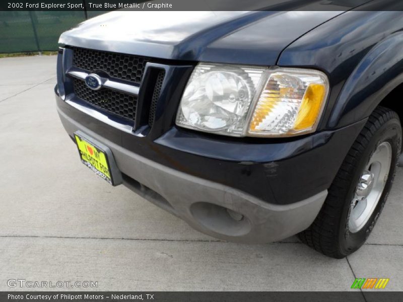 True Blue Metallic / Graphite 2002 Ford Explorer Sport
