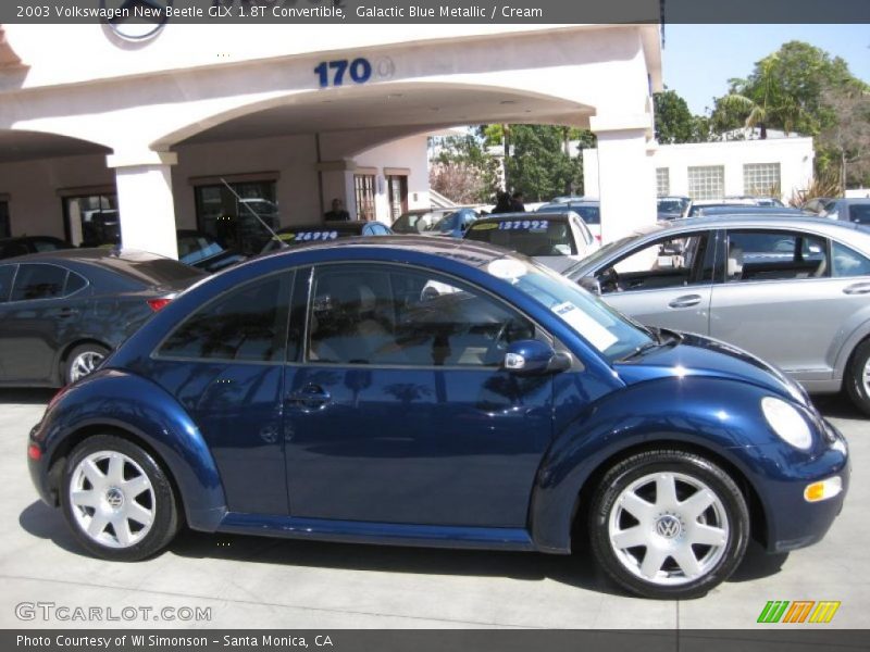 Galactic Blue Metallic / Cream 2003 Volkswagen New Beetle GLX 1.8T Convertible