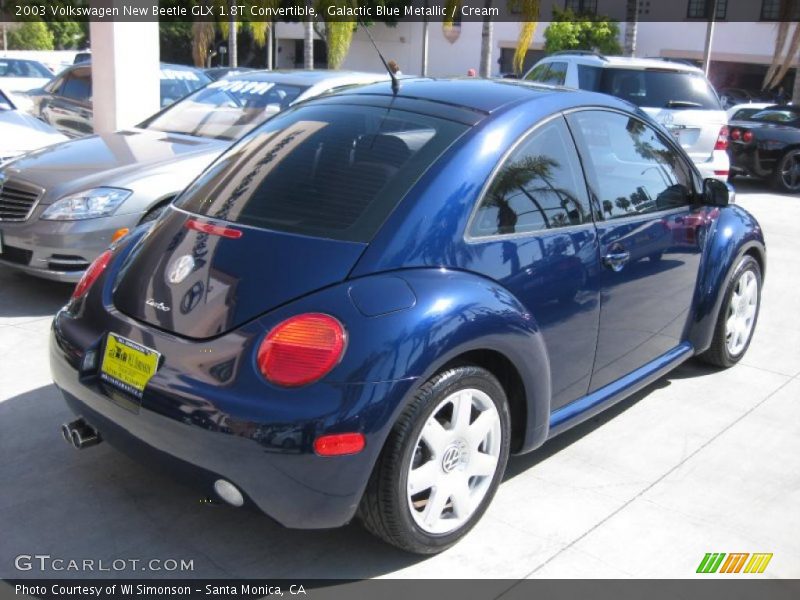 Galactic Blue Metallic / Cream 2003 Volkswagen New Beetle GLX 1.8T Convertible