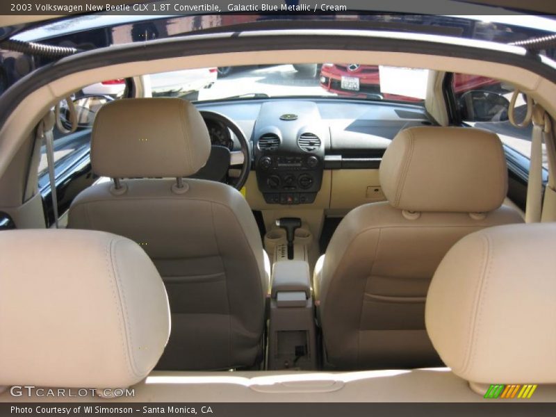 Galactic Blue Metallic / Cream 2003 Volkswagen New Beetle GLX 1.8T Convertible