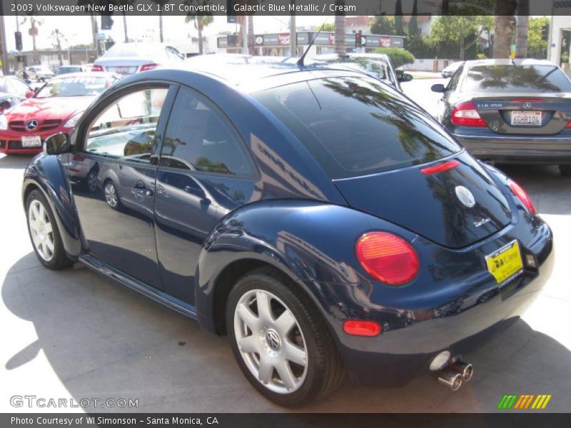 Galactic Blue Metallic / Cream 2003 Volkswagen New Beetle GLX 1.8T Convertible