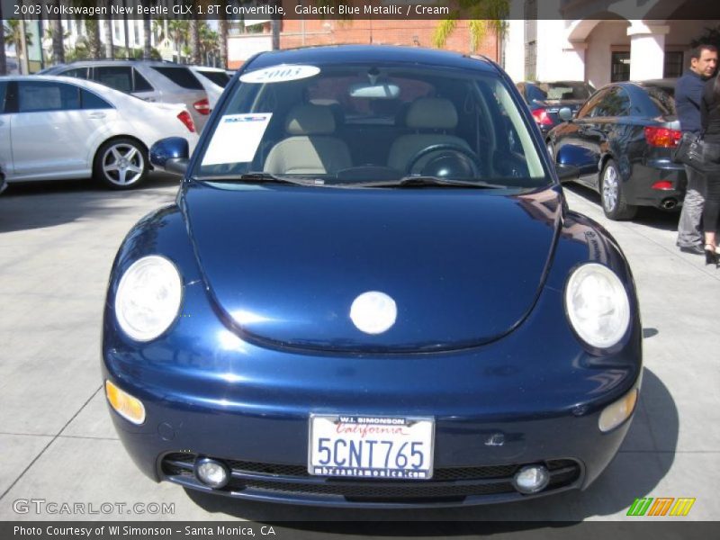 Galactic Blue Metallic / Cream 2003 Volkswagen New Beetle GLX 1.8T Convertible