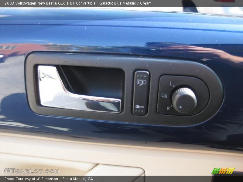 Galactic Blue Metallic / Cream 2003 Volkswagen New Beetle GLX 1.8T Convertible