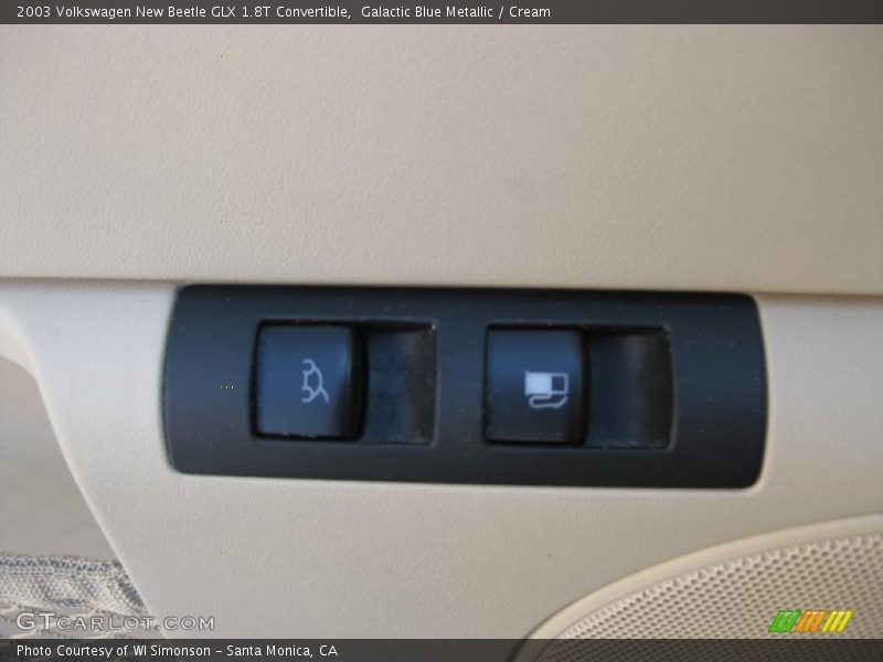 Galactic Blue Metallic / Cream 2003 Volkswagen New Beetle GLX 1.8T Convertible