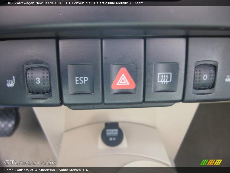 Galactic Blue Metallic / Cream 2003 Volkswagen New Beetle GLX 1.8T Convertible