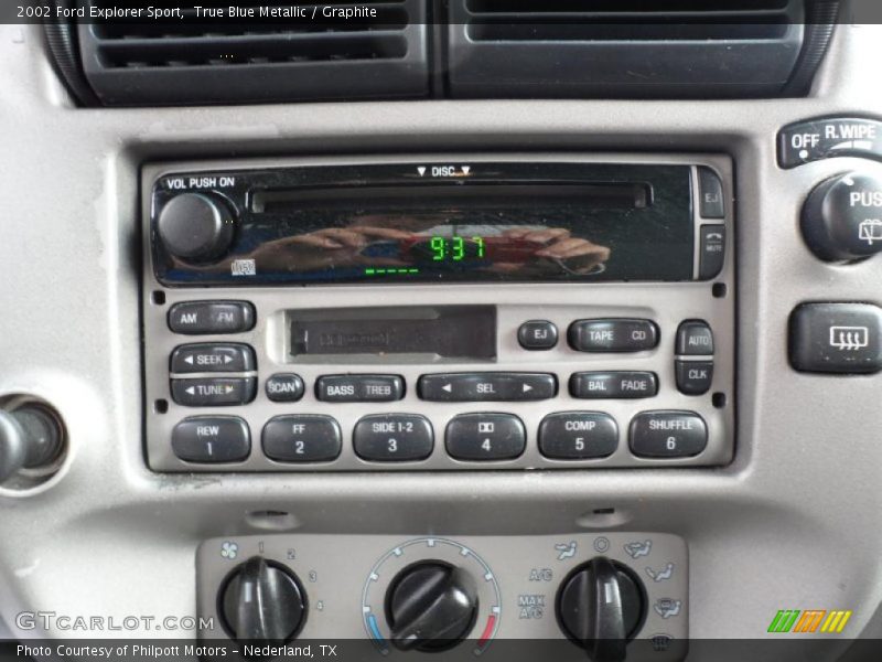 Controls of 2002 Explorer Sport