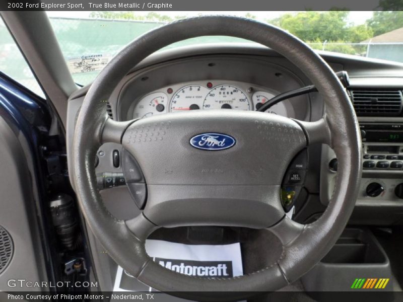 True Blue Metallic / Graphite 2002 Ford Explorer Sport