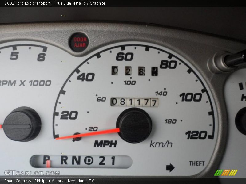True Blue Metallic / Graphite 2002 Ford Explorer Sport