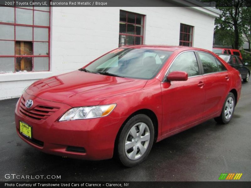 Barcelona Red Metallic / Bisque 2007 Toyota Camry LE