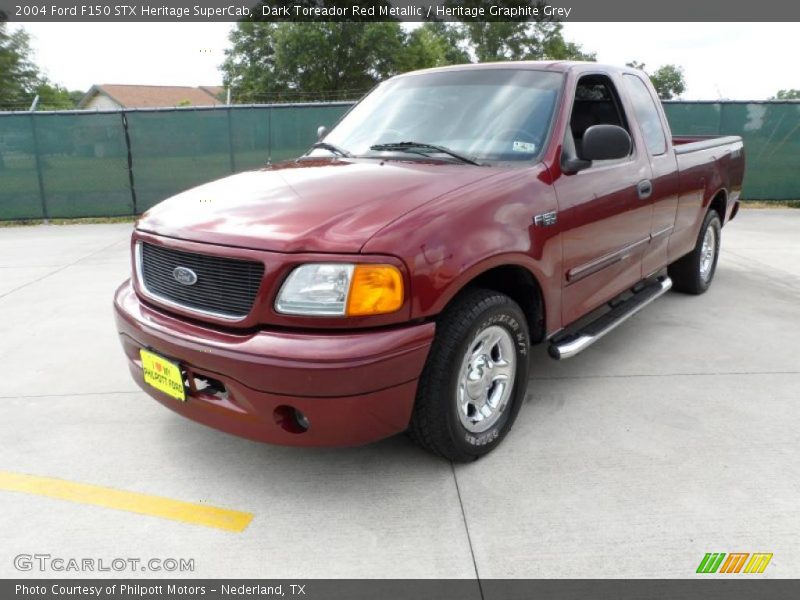 Dark Toreador Red Metallic / Heritage Graphite Grey 2004 Ford F150 STX Heritage SuperCab