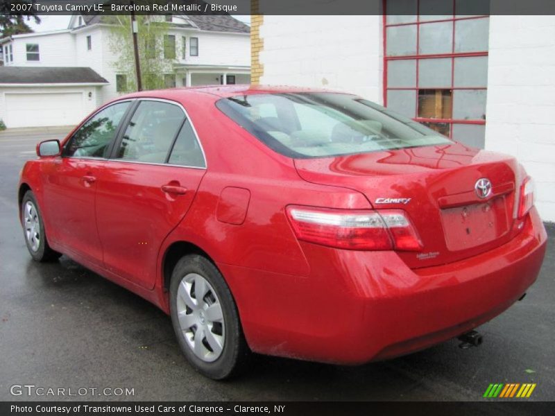Barcelona Red Metallic / Bisque 2007 Toyota Camry LE