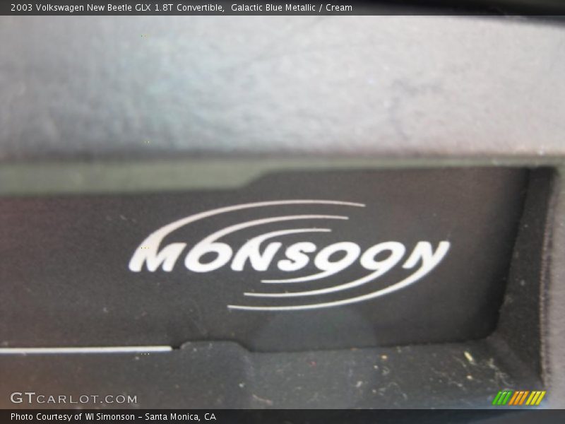 Galactic Blue Metallic / Cream 2003 Volkswagen New Beetle GLX 1.8T Convertible