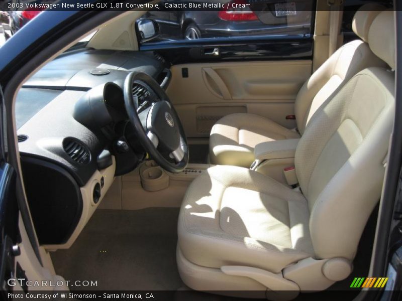 Galactic Blue Metallic / Cream 2003 Volkswagen New Beetle GLX 1.8T Convertible
