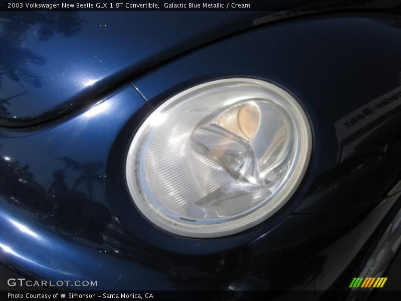 Galactic Blue Metallic / Cream 2003 Volkswagen New Beetle GLX 1.8T Convertible