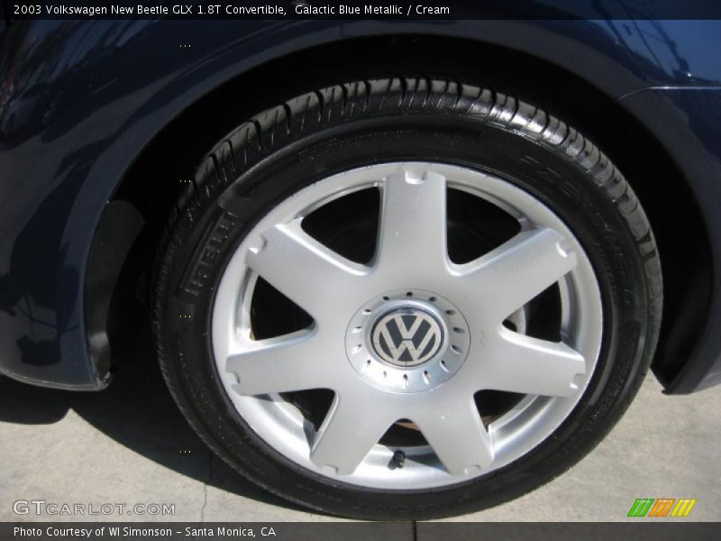 Galactic Blue Metallic / Cream 2003 Volkswagen New Beetle GLX 1.8T Convertible