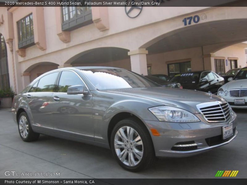 Palladium Silver Metallic / Grey/Dark Grey 2010 Mercedes-Benz S 400 Hybrid Sedan