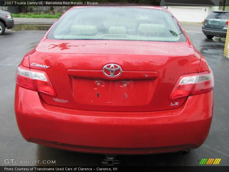 Barcelona Red Metallic / Bisque 2007 Toyota Camry LE