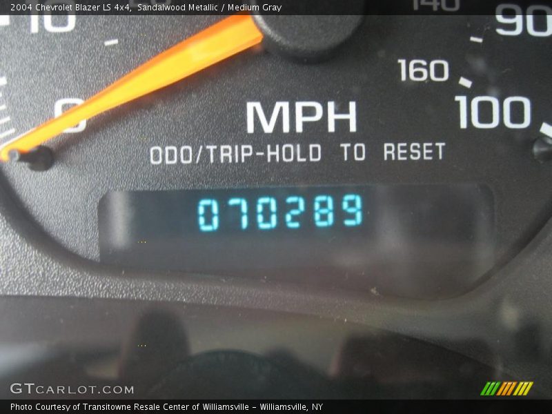 Sandalwood Metallic / Medium Gray 2004 Chevrolet Blazer LS 4x4