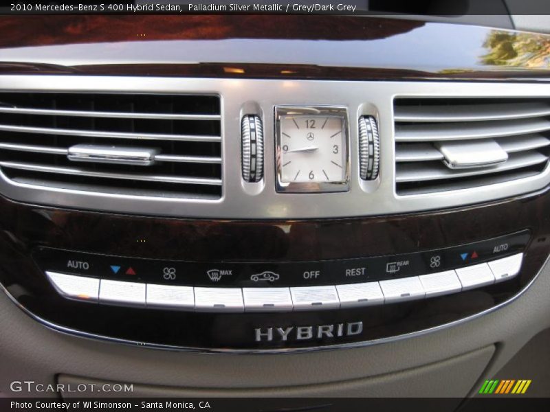 Palladium Silver Metallic / Grey/Dark Grey 2010 Mercedes-Benz S 400 Hybrid Sedan