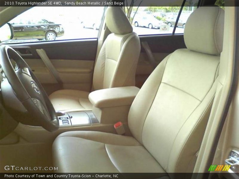 Sandy Beach Metallic / Sand Beige 2010 Toyota Highlander SE 4WD