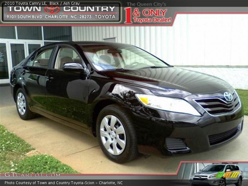 Black / Ash Gray 2010 Toyota Camry LE