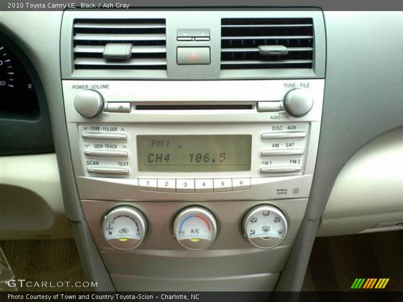 Black / Ash Gray 2010 Toyota Camry LE