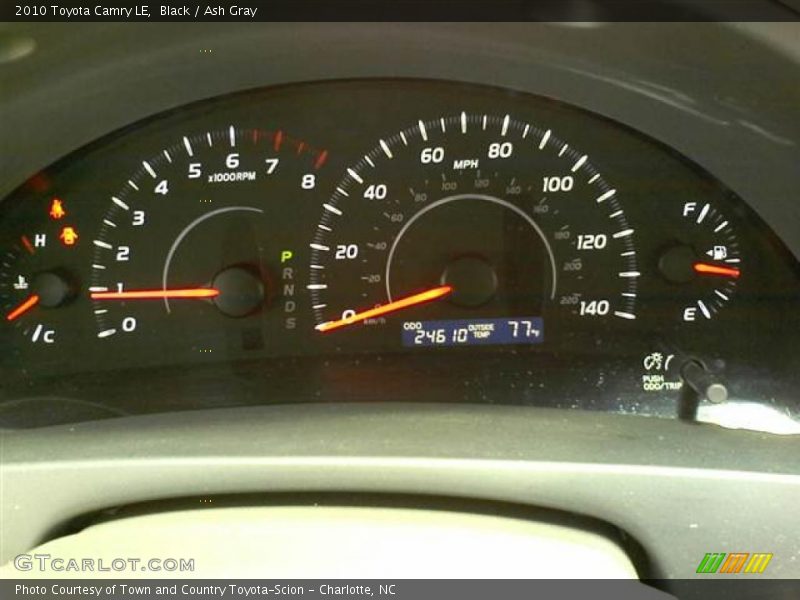 Black / Ash Gray 2010 Toyota Camry LE