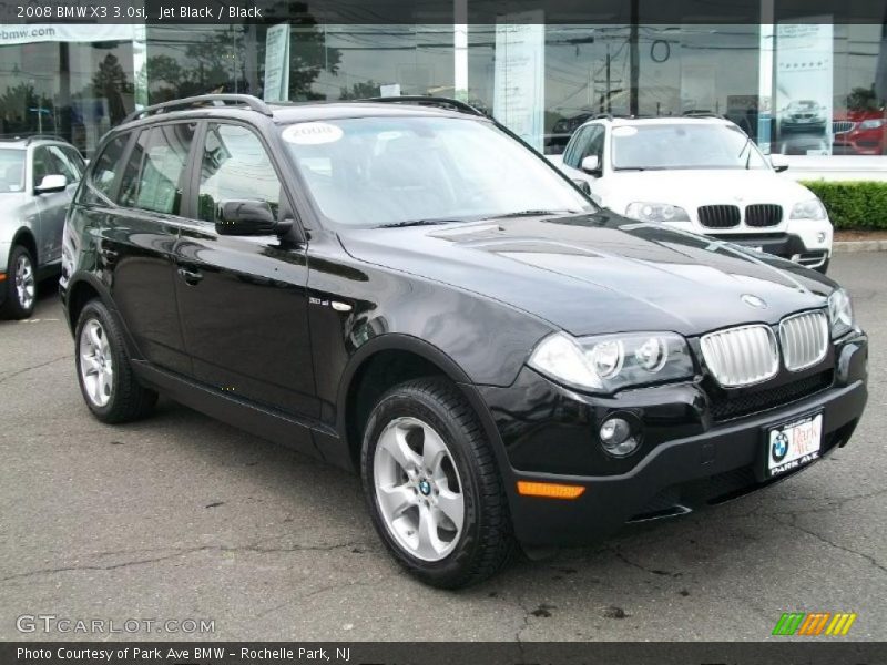 Jet Black / Black 2008 BMW X3 3.0si